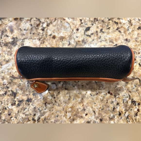 Dooney & Bourke Black and Tan Leather Pouch - Picture 4 of 5